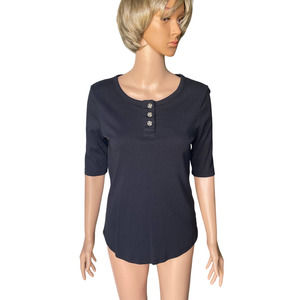 Lands’End Blouse 3/4 sleeves cotton Women Sz S (6-8) barely used